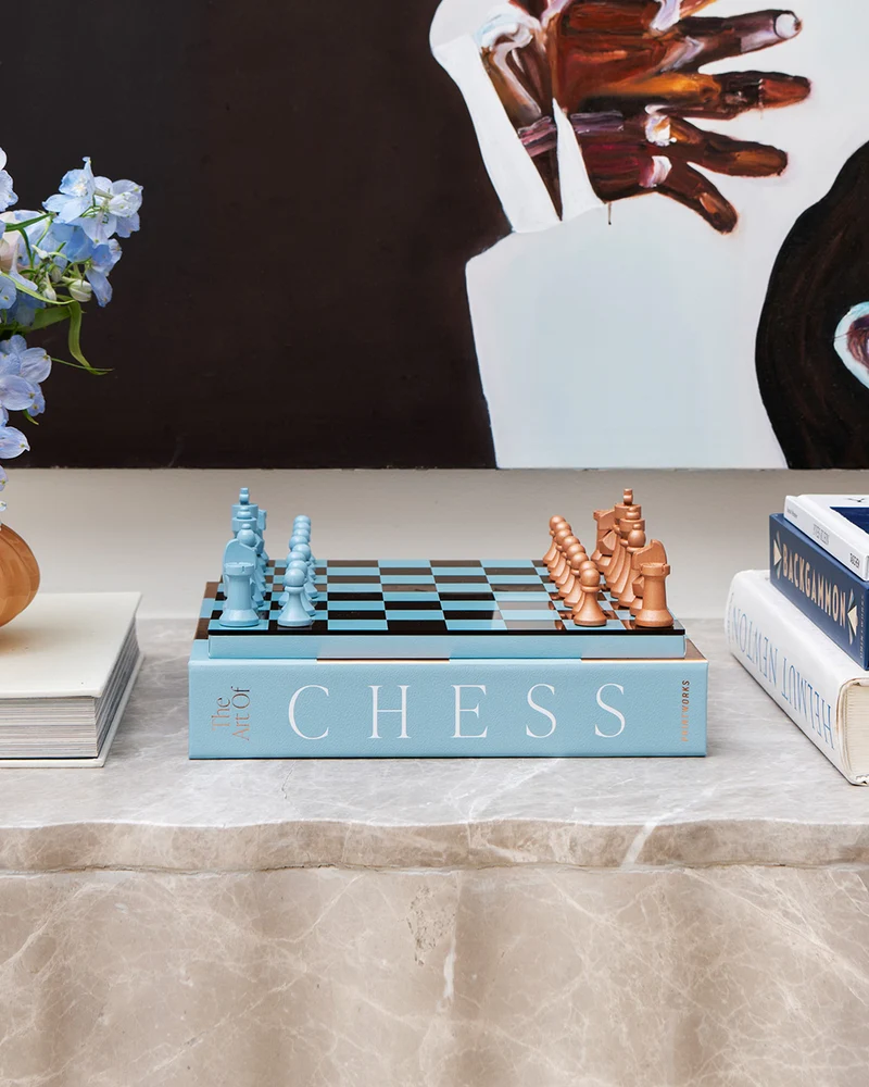 Chess Mirror, Blue