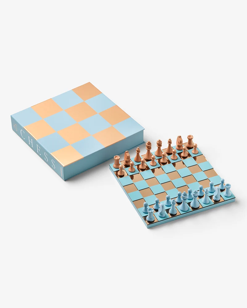 Chess Mirror, Blue