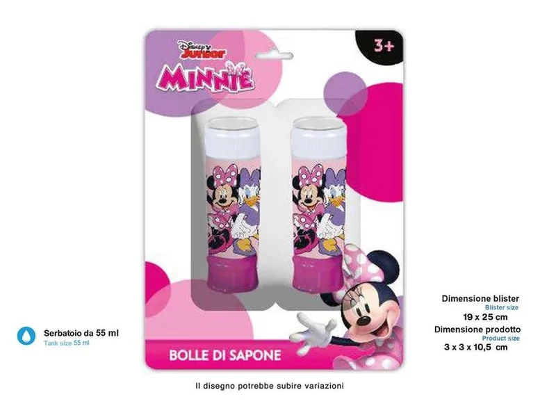 Seifenblasenmaschine Minnie Mouse 2pcs
