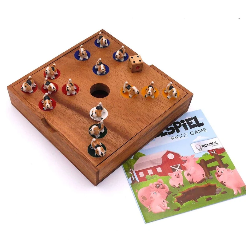 Ferkelspiel - Würfelspiel mit Tierfiguren