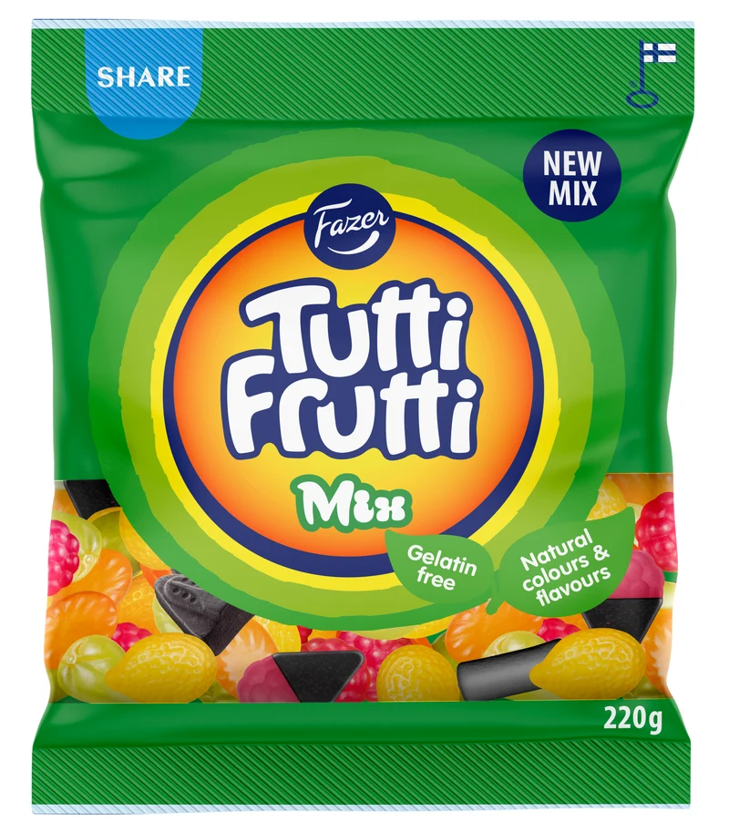 Fazer Tutti Frutti Mix karkkipussi 220g