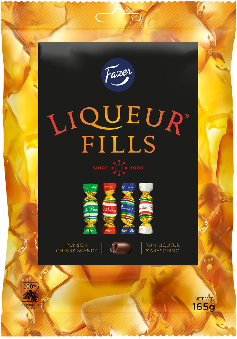 Fazer Liqueur Fills suklaakonvehteja 165g