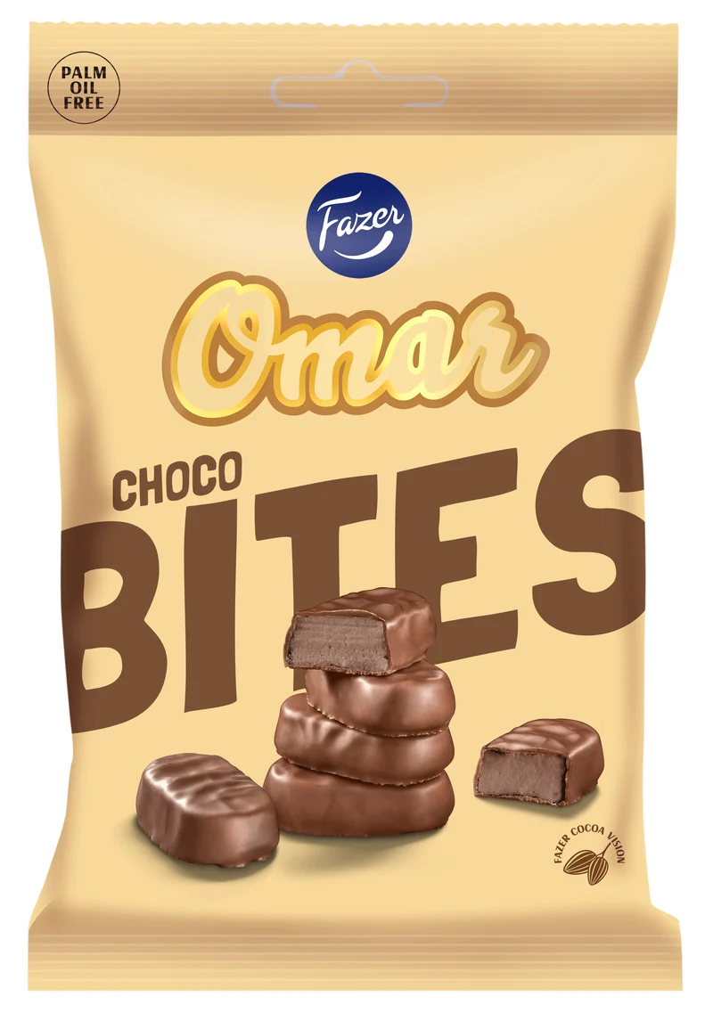 Fazer Omar Choco Bites karkkipussi 94g