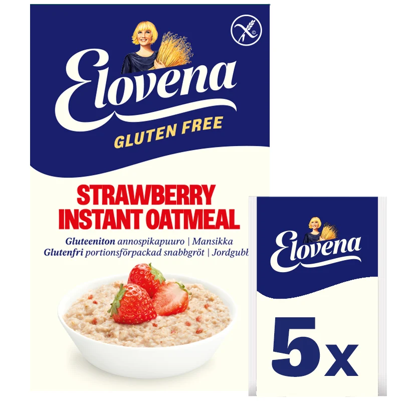 Elovena 200g gluteeniton mansikka annospikapuuro