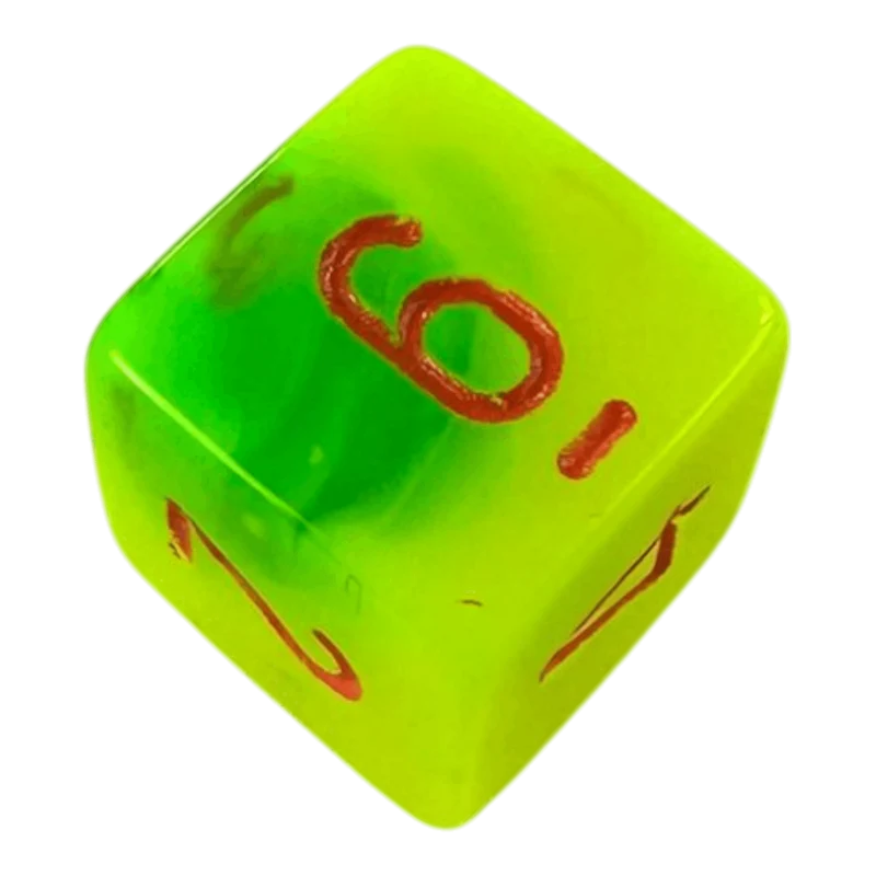 W6 Chessex Gemini Plasma Green/Teal/Orange