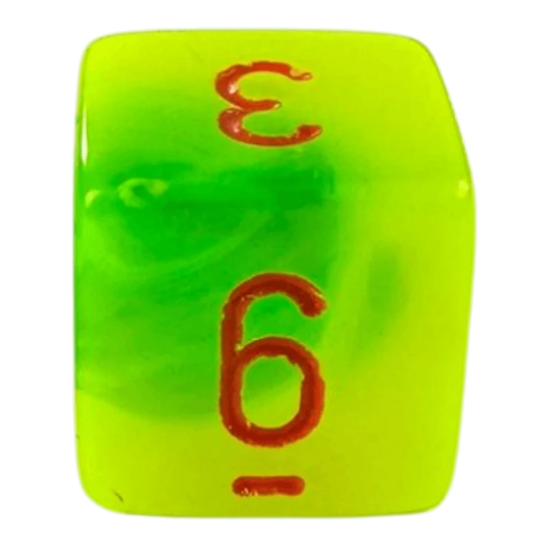 W6 Chessex Gemini Plasma Green/Teal/Orange