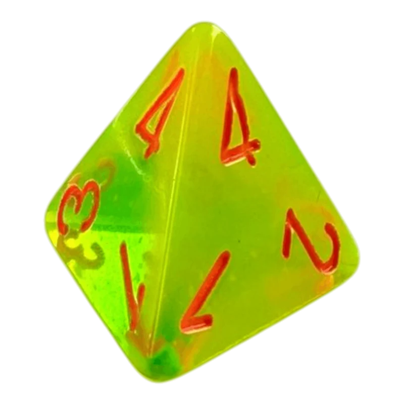 W4 Chessex Gemini Plasma Green/Teal/Orange