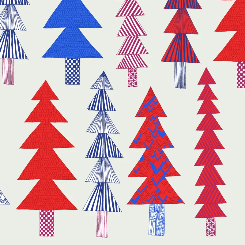 Marimekko Kuusikossa punainen lautasliina 20kpl/33cm