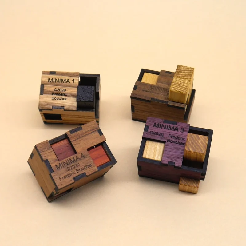 MINIMA SET 1-4 - tolles Packing-Puzzle-Set