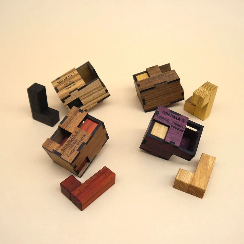 MINIMA SET 1-4 - tolles Packing-Puzzle-Set