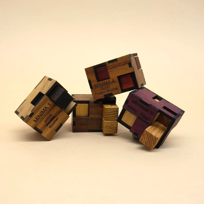 MINIMA SET 1-4 - tolles Packing-Puzzle-Set