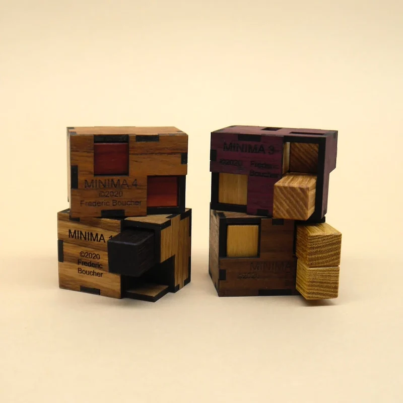 MINIMA SET 1-4 - tolles Packing-Puzzle-Set