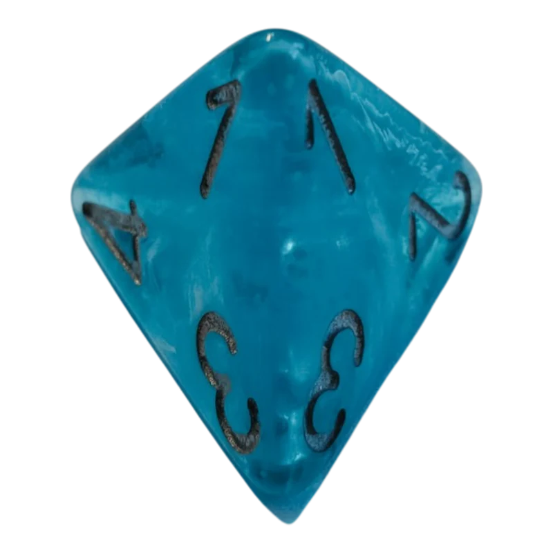 Chessex Mega‑Hedral - Luminary Sky/silver Dice Set (20mm)