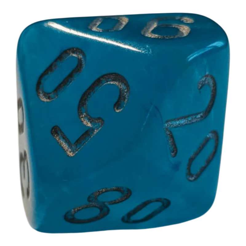 Chessex Mega‑Hedral - Luminary Sky/silver Dice Set (20mm)