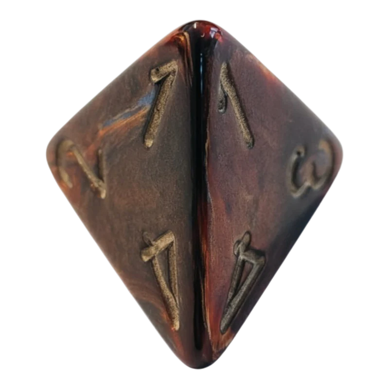 Chessex Mega‑Hedral - Scarab Blue Blood/gold Dice Set (20mm)