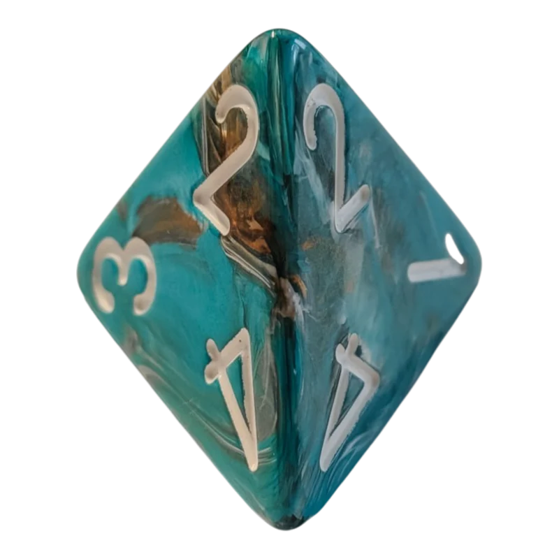 Chessex Mega‑Hedral - Marble Oxi/Copper Dice Set (20mm)