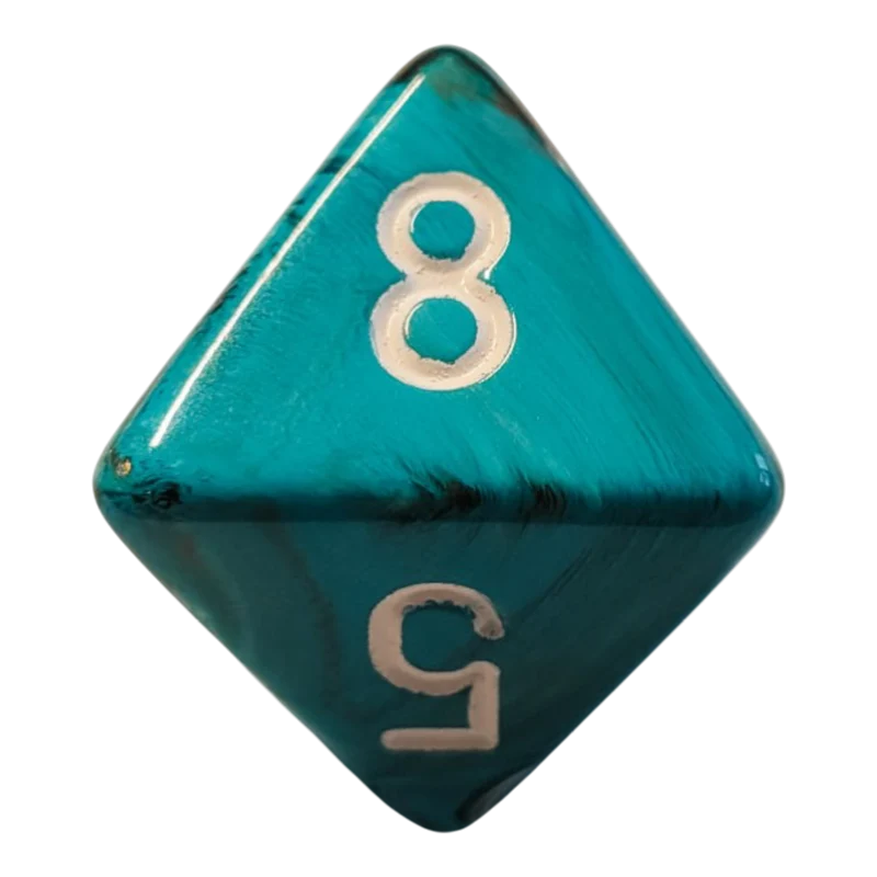 Chessex Mega‑Hedral - Marble Oxi/Copper Dice Set (20mm)