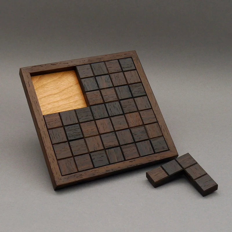 LESS IS MORE - raffiniertes 2D-Packpuzzle