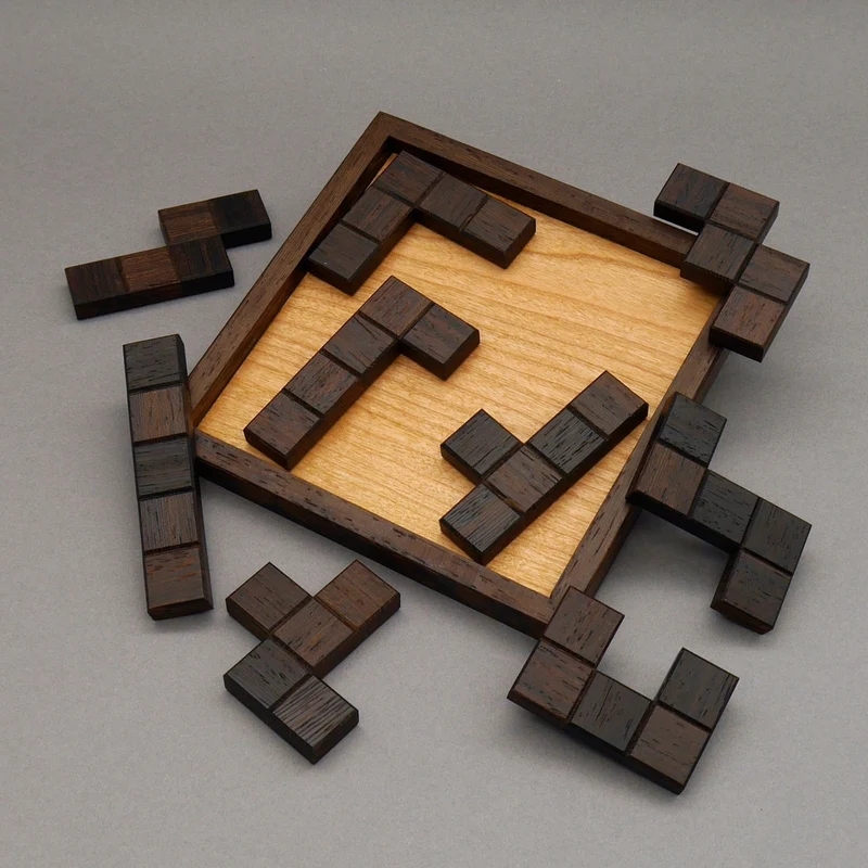 LESS IS MORE - raffiniertes 2D-Packpuzzle