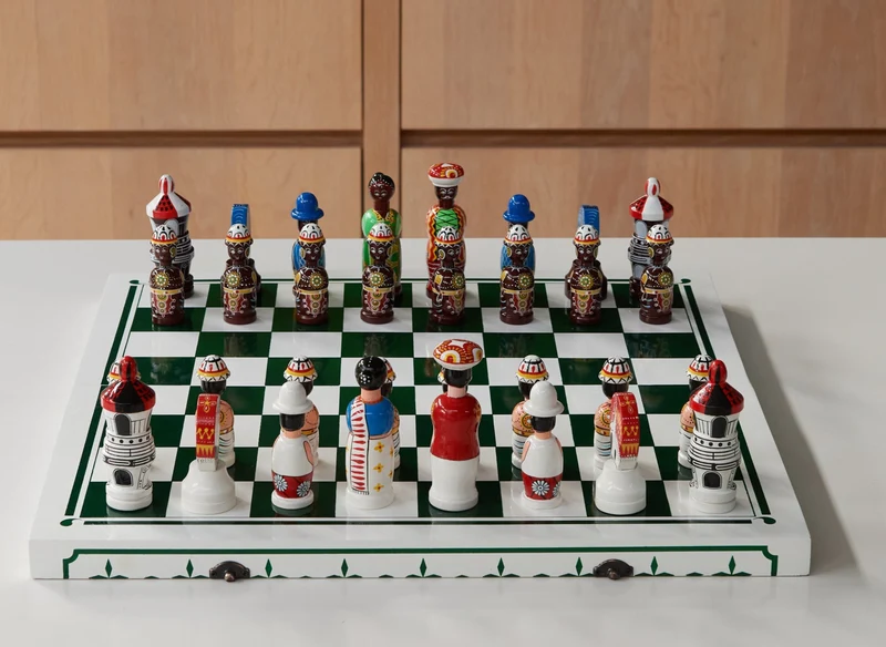 Handgefertigtes Schachspiel