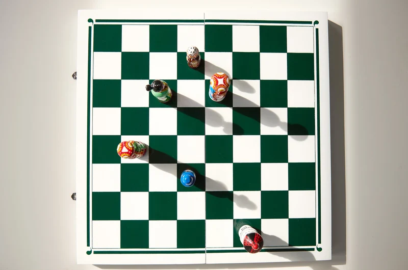 Handgefertigtes Schachspiel