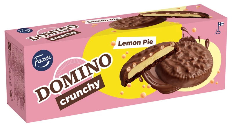 Fazer Domino Crunchy Lemon Pie herkuttelukeksi 150g