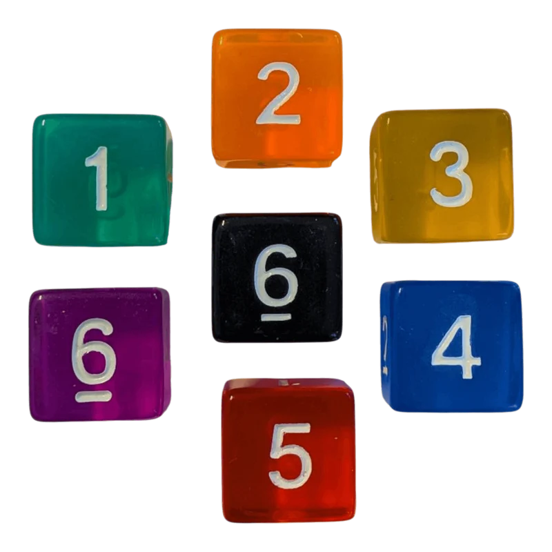 Transparentes W6-Set (7 Farben)