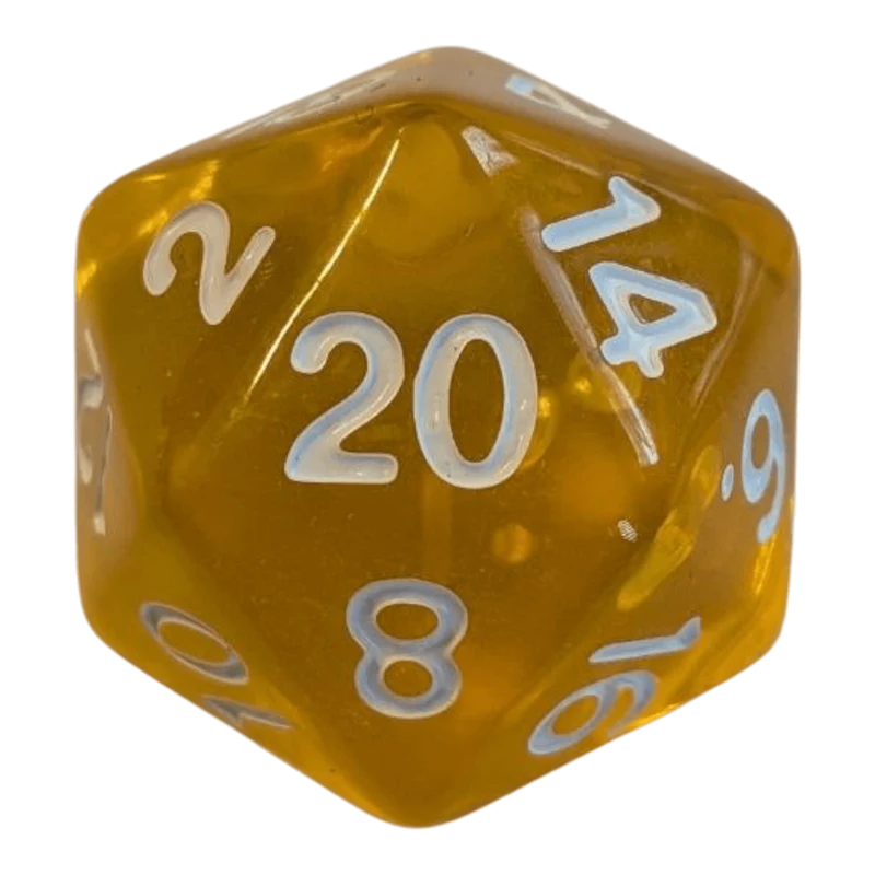Transparentes W20-Set (7 Farben)