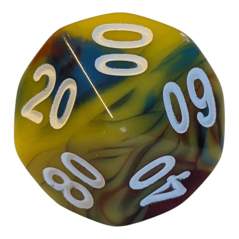 Multicolor W10-0 – Bunter Regenbogen Würfel