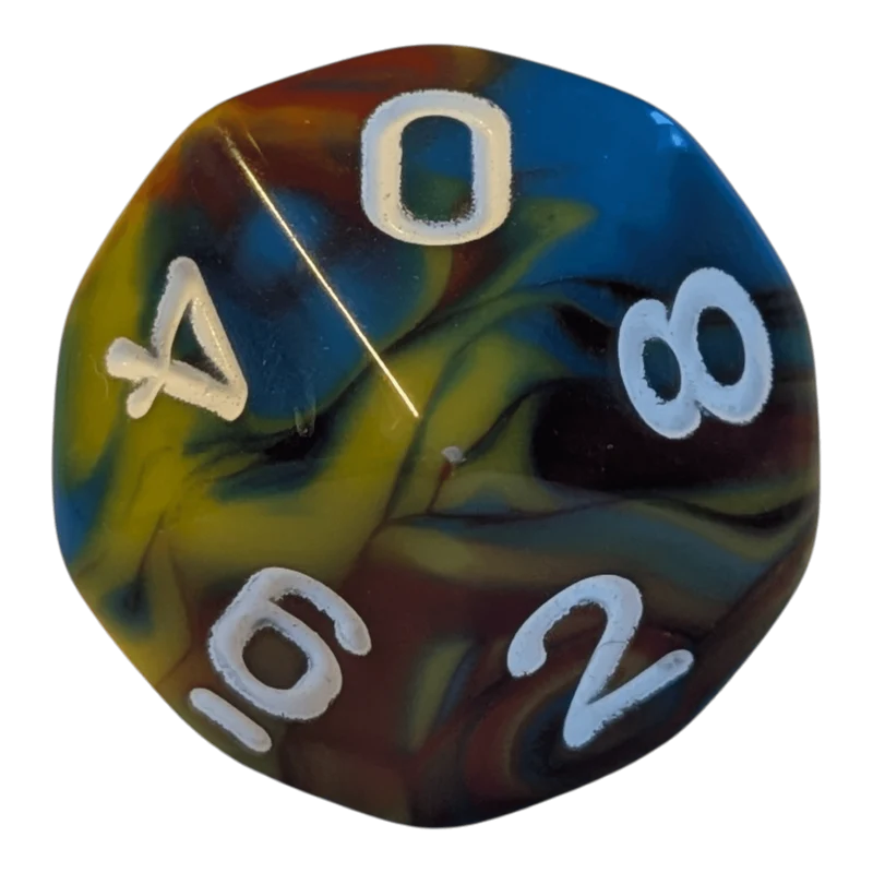 Multicolor W10 – Bunter Regenbogen Würfel