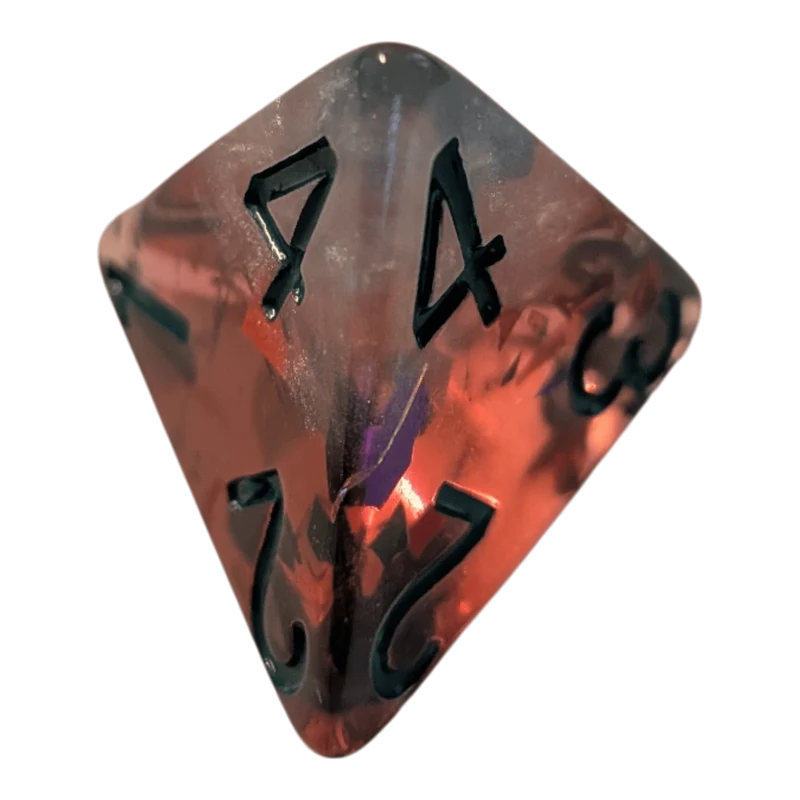 Transparentes Rot Perlmutt Weiß 7er Set