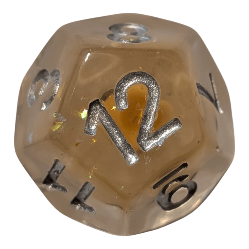 Funkelndes Bienen Würfelset – Bee Dice Transparent (7er Set)