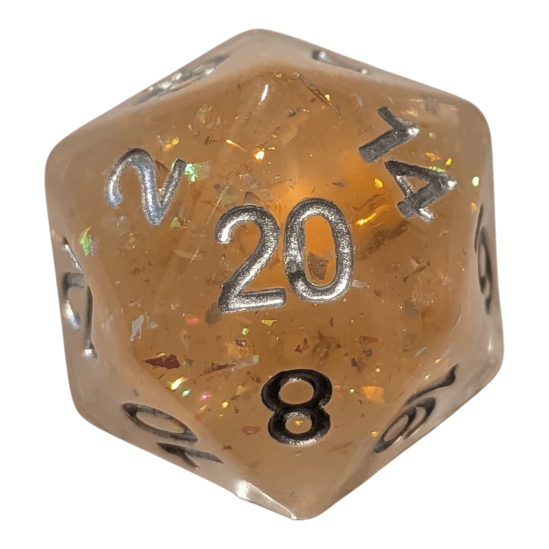 Funkelndes Bienen Würfelset – Bee Dice Transparent (7er Set)