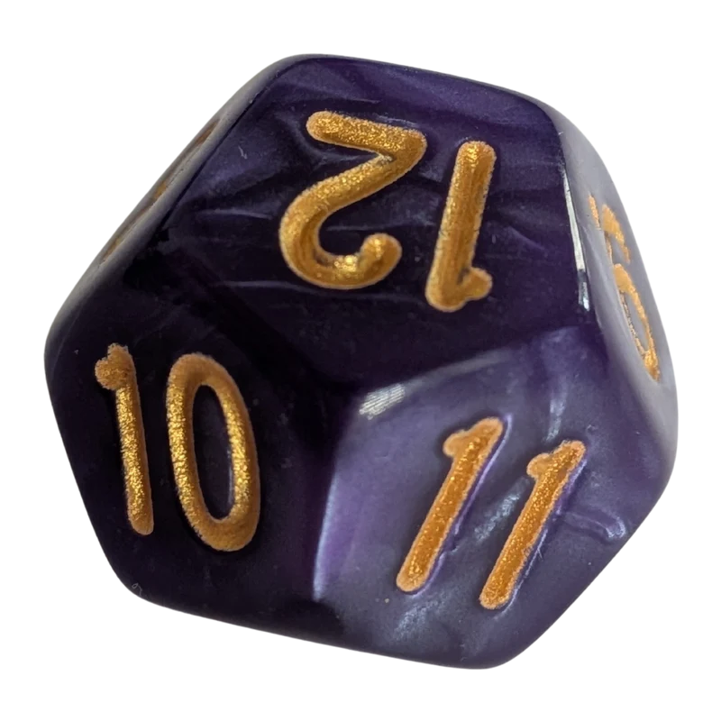 Perlmutt W12 in lila/gold