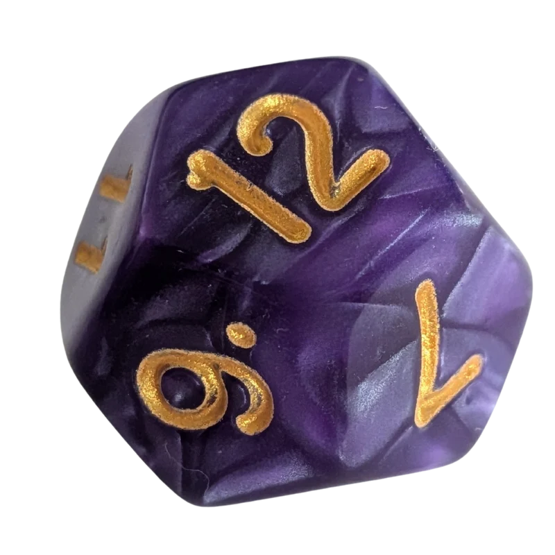 Perlmutt W12 in lila/gold