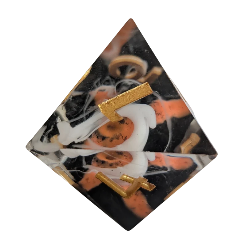 Lava-Würfel / Vulkan-Set 7er Set (18mm)