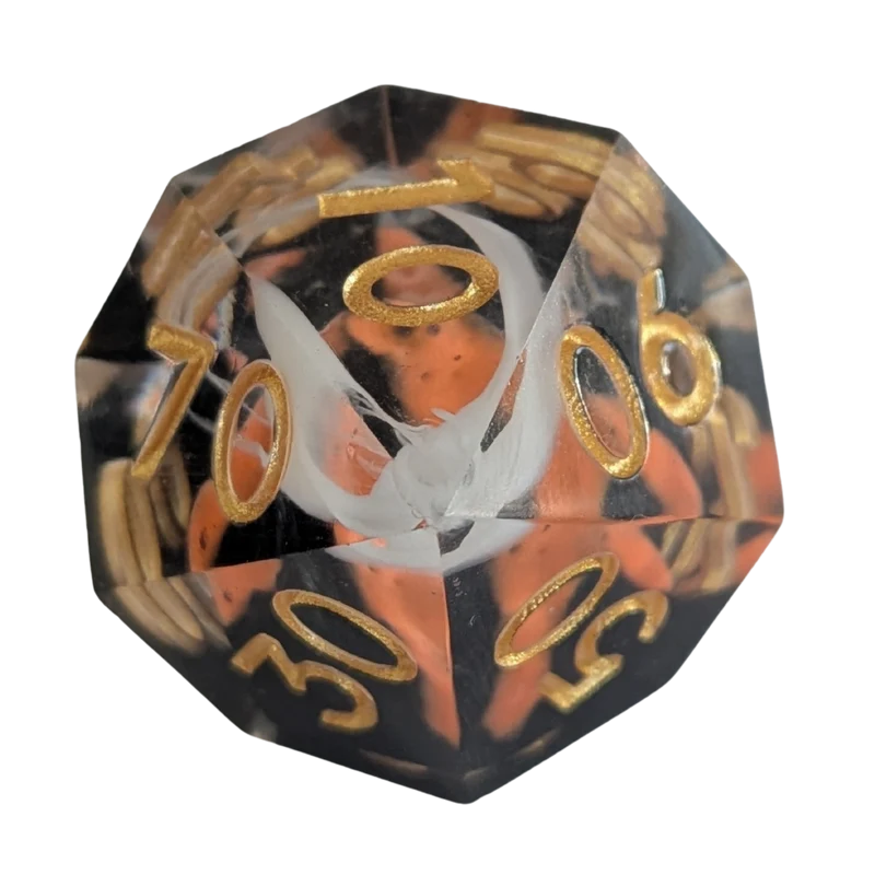 Lava-Würfel / Vulkan-Set 7er Set (18mm)