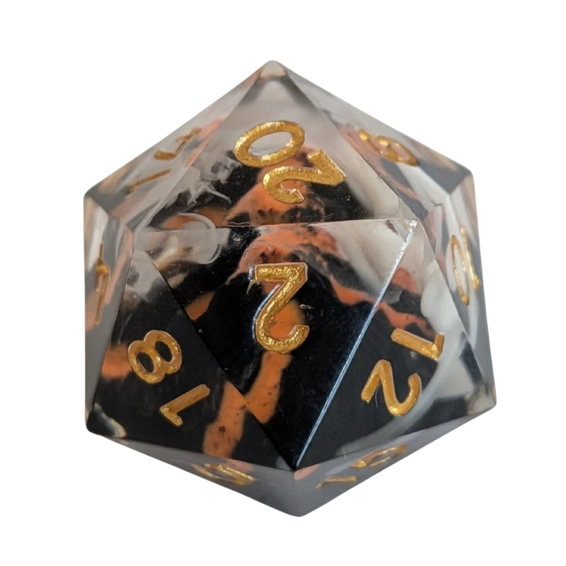 Lava-Würfel / Vulkan-Set 7er Set (18mm)
