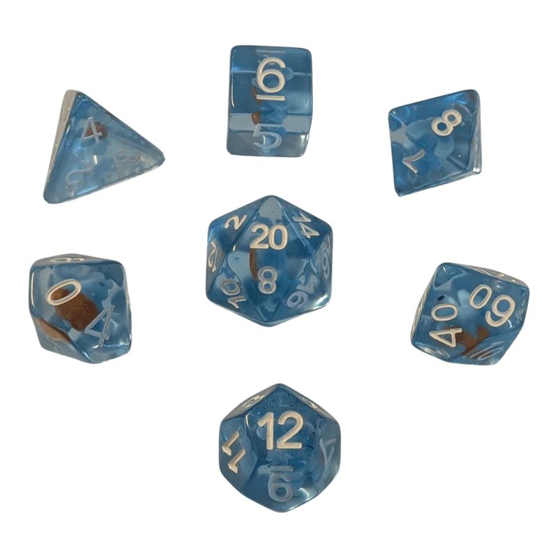 Würfelset mit Schildkröten / Turtle Dice 7er Set