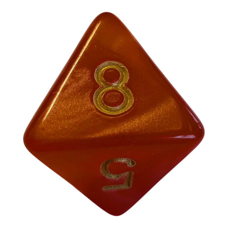 Perlmutt W8 in rot/gold