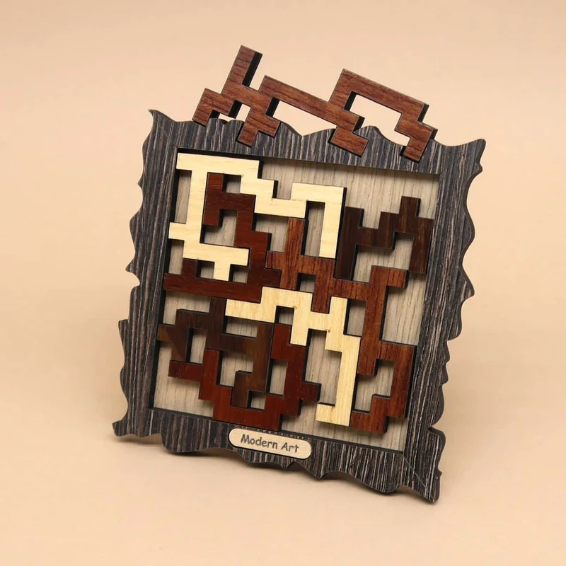 MODERN ART - interessantes Holzpuzzle