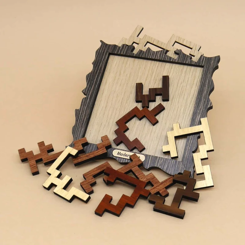 MODERN ART - interessantes Holzpuzzle