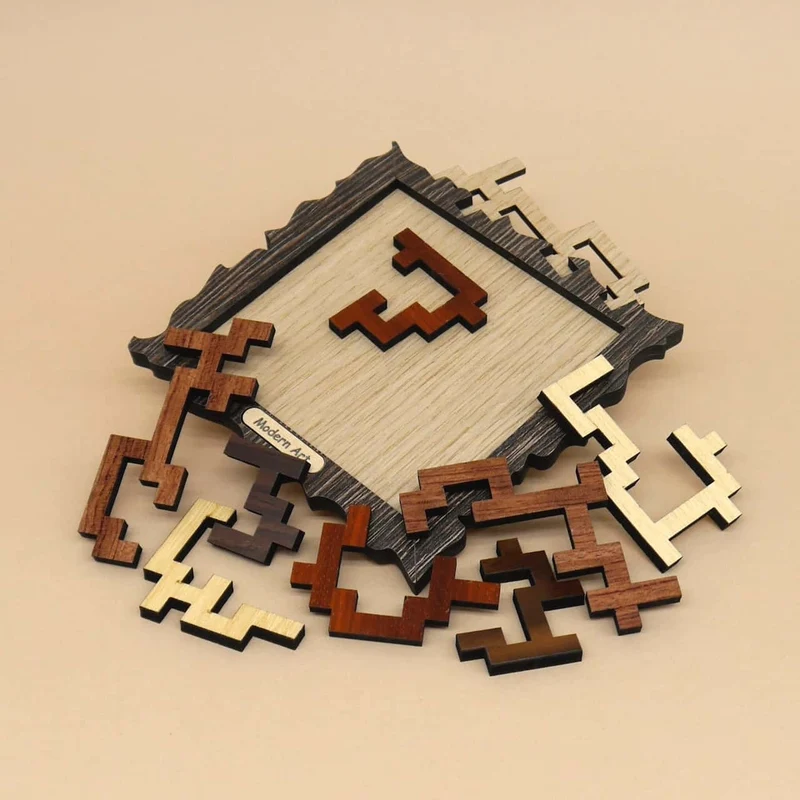 MODERN ART - interessantes Holzpuzzle