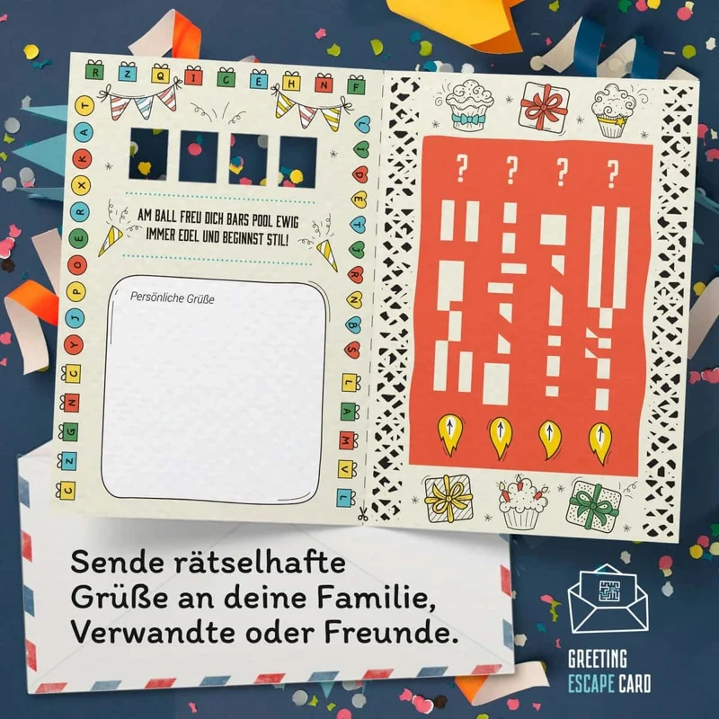 Escape-Grußkarte - Perfekt für jeden Geburtstag
