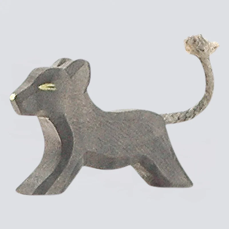 Ostheimer Holzfigur Panther klein laufend