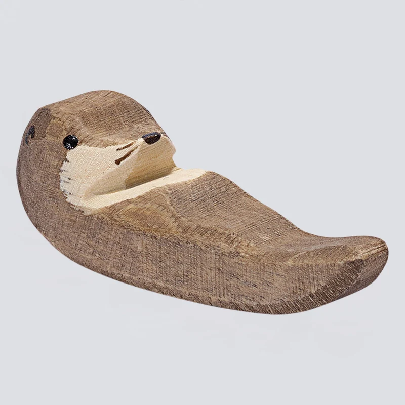 Ostheimer Holzfigur Seeotter klein schwimmend