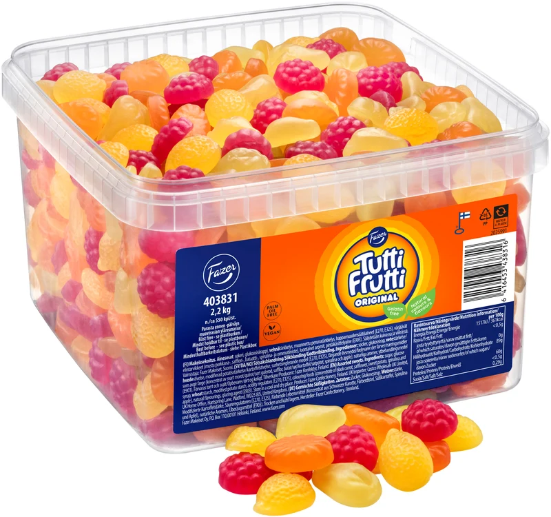 Fazer Tutti Frutti Original hedelmä irtokarkki 2,2kg