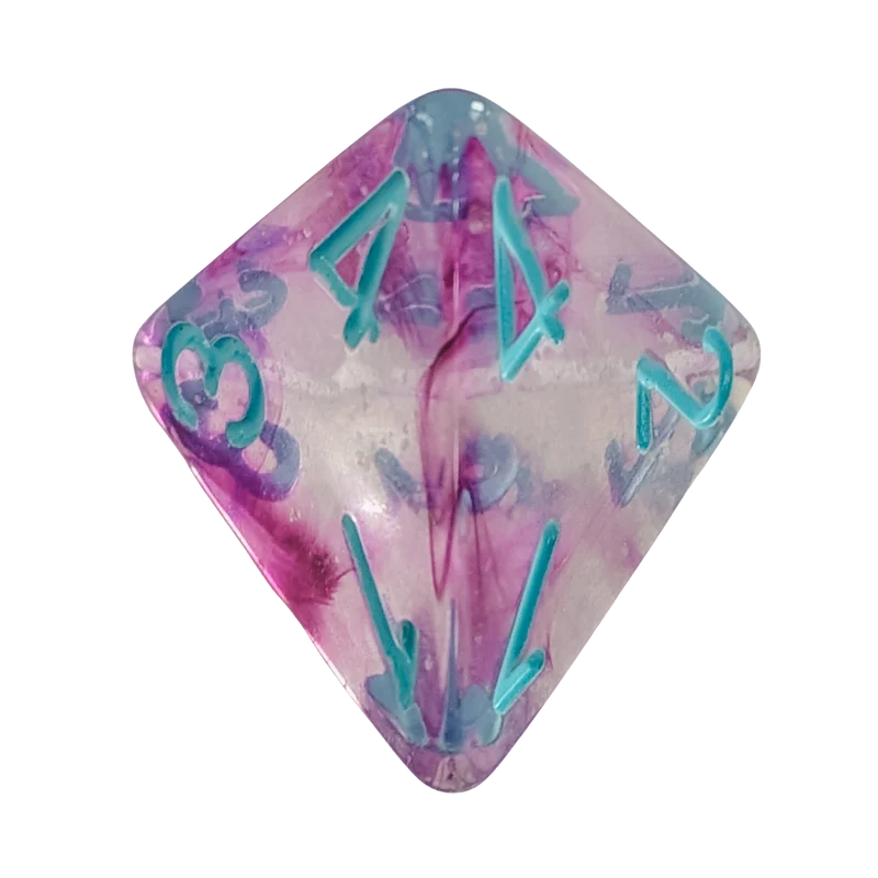 Chessex Mega‑Hedral - Nebula Nocturnal/turquoise Dice Set (20mm)
