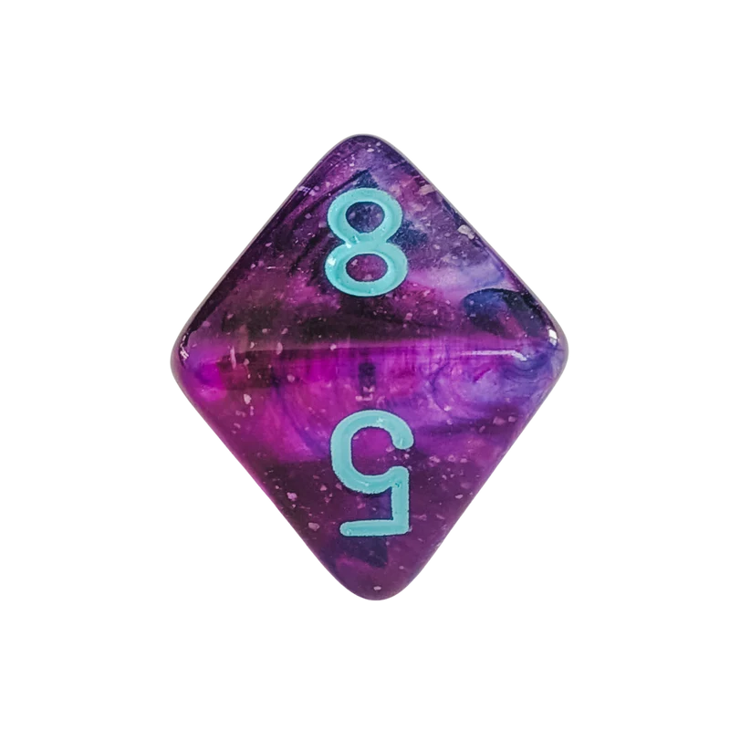 Chessex Mega‑Hedral - Nebula Nocturnal/turquoise Dice Set (20mm)