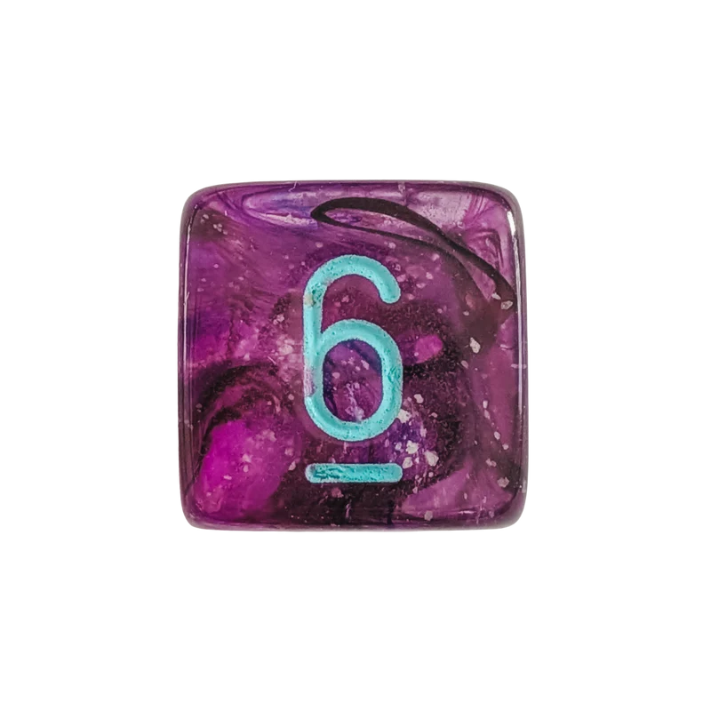 Chessex Mega‑Hedral - Nebula Nocturnal/turquoise Dice Set (20mm)